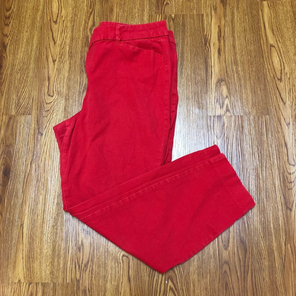 Red pixie pants
